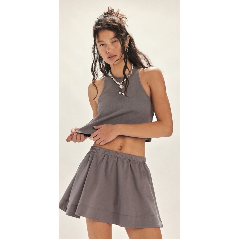Free People Cotton Milani Set in Smoked Pearls Large NWT
